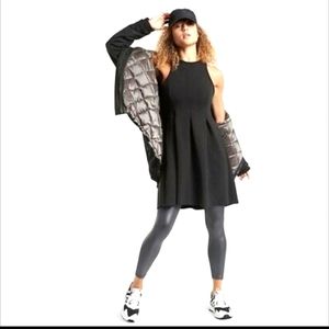 BRAND NEW Athleta En Route Scuba Dress, M, Nordic Teal / Dark Green